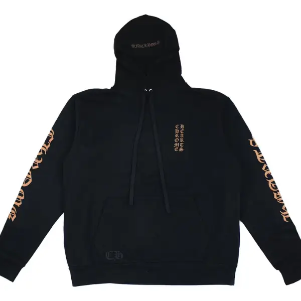 Chrome-Hearts-Vertical-Logo-FU-Hood-Hoodie-Black_Brown-1